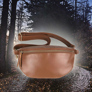 Sac banane noir personnalisé en nylon, tendance, avec ceinture réglable, idéal pour le sport, les voyages, la randonnée, le cyclisme, la course à pied - Étanche - Product Image 2