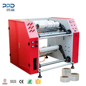 טוב באיכות Bundling חשמלי למתוח סרט גוזר Rewinder מכונת עבור למתוח סרט