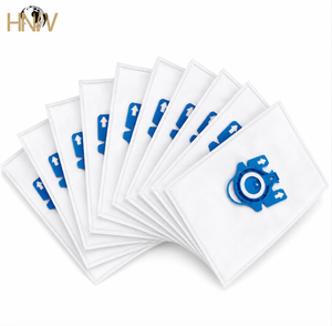 Pièces détachées pour <span class=keywords><strong>aspirateur</strong></span> de marque HNW, <span class=keywords><strong>sac</strong></span> à poussière en plastique réutilisable et écologique, compatible avec les sacs filtrants non tissés Mieles GN, garantie 1 an - Product Image 1