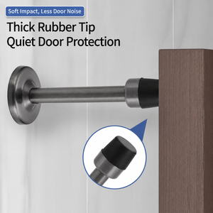 Butée de porte magnétique en acier inoxydable 304 de qualité supérieure, design moderne, fixation murale, pour chambres d'hôtel, salles de bain, bureaux - Product Image 5