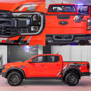 สติ๊กเกอร์ตกแต่งขอบประตูท้ายรถยนต์ยี่ห้อ XTX สำหรับ Ranger Next Gen Wildtrak XLT Raptor ปี 2022-2025 วัสดุไวนิล ใช้ซ้ำได้ - Product Image 1