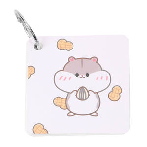 <span class=keywords><strong>O</strong></span> bucle carpeta hoja suelta dibujos animados lindo mini bolsillo Bloc de notas en blanco personalizado - Product Image 1