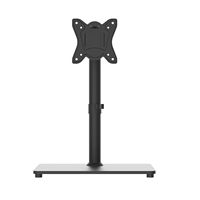 Support de bureau pour écran LCD LED 32 pouces, inclinable à 90 degrés, réglable en hauteur, charge maximale de 22 livres, en acier