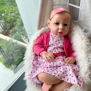 Muñeca de bebé <span class=keywords><strong>Reborn</strong></span> realista de 20 pulgadas, pintura 3D con venas visibles, muñeca de moda de silicona sólida suave para niñas, similar a un bebé <span class=keywords><strong>Real</strong></span> - Product Image 6