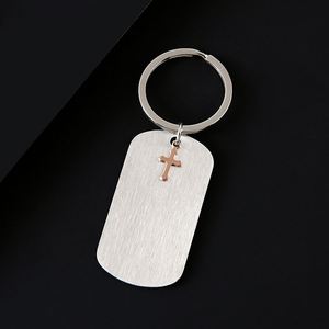 DIY Custom Laser <b>Engraving</b> logo UV Color Printing Photo Blank Material Holiday Promotion Gift Stainless Steel Dog Tag Keychain - Product Image 3