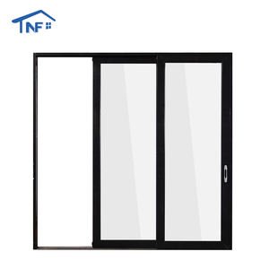 עיצוב מודרני מסגרת אלומיניום מסגרת זכוכית פתיחת דלת זכוכית עמיד למים פיברגלס משטח סיים עבור וילה - Product Image 5