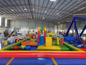 Castillo Inflable Popular Azul, Rojo, Amarillo y Verde para Fiestas, Eventos, Piscina de Pelotas, Parque Acuático, <span class=keywords><strong>Alquiler</strong></span> de Castillo Inflable - Product Image 5