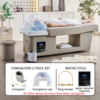 Lit de massage thaïlandais multifonctionnel Jincheng Beauty pour salon de coiffure, soins du visage, spa capillaire, avec lampe