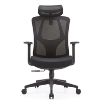 Chaise de Direction en Maille de Qualité, Certifiée BIFMA, Roulettes en PU, Assise Haute Résilience, Sièges de Bureau en Gros pour Espaces de Travail Institutionnels