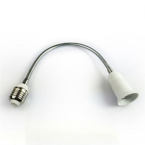 Flexible AC E27 bis <span class=keywords><strong>2</strong></span> E27 Glühbirne Basis leistung Steckdose lange Konverter LED Licht Lampe Extender Halter E27-E27 Adapter a1 - Product Image 4