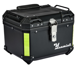 Caja Cuadrada de Plástico y Aleación de 45L con Respaldo y Forro, Directo de Fábrica, Accesorios para Moto, Caja de Reparto - Product Image 1