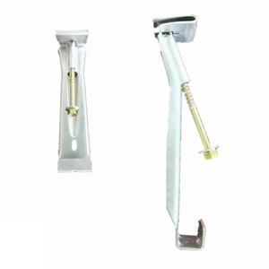 Vis rapide en aluminium 5 "support de gouttière de pluie cachée robuste crochets de Style K avec Clip - Product Image 1