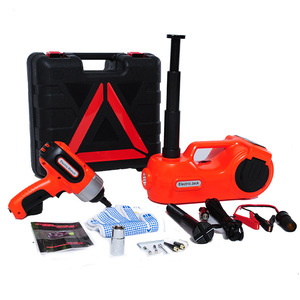 12V <b>Car</b> Repair Tools Portable 5T Set Quick Lifting Auto Tire Wrench <b>Inflation</b> Pump Kit - Product Image 6