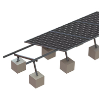 Structure de montage de panneaux solaires, support de panneaux photovoltaïques pour toit ou sol, kits de fixation pour panneaux solaires
