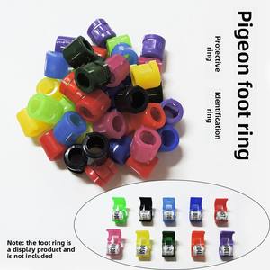Fabrieks prijs milieuvriendelijke eenvoudige buitengebruik trainingspootringen voor vogels kleurrijke duivenringen volgsysteem plastic vogelring - Product Image 2