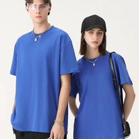 T-shirt en coton tricoté 100% respirant et anti-plis, de haute qualité, confortable, 230 grammes, impression DTF DTG multicolore, logo personnalisé