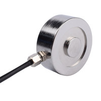 Fibos Stainless Steel Mini Button Compression Load Cell 100kg 2000kg Seri FA10 Sensor Uji Gaya Pemasangan Tetap Kapasitas Tinggi