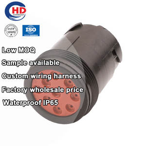 9 broches HD-14-9-1939P noir boîtiers de connecteurs circulaires de haute qualité connecteur d'origine connecteur de <span class=keywords><strong>voiture</strong></span> - Product Image 1