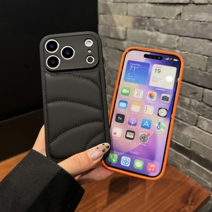 เคสโทรศัพท์ 3 มิติ ลายเสื้อพัฟเฟอร์ สำหรับ <span class=keywords><strong>iPhone</strong></span> <span class=keywords><strong>Air</strong></span> 17 16 15 14 13 <span class=keywords><strong>12</strong></span> <span class=keywords><strong>Pro</strong></span> <span class=keywords><strong>Max</strong></span> 11  เนื้อผ้านุ่มแบบเสื้อแจ็คเก็ตบุใยฝ้าย ป้องกันเลนส์ - Product Image 2