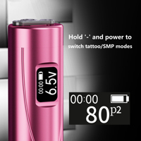 Machine à tatouer les sourcils Machine de maquillage permanente Pmu sans fil avec 2 batteries 2025