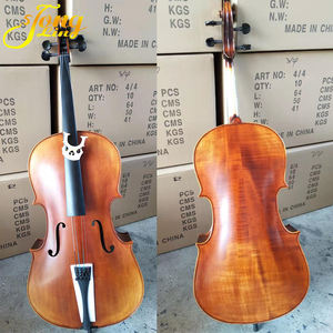 Chinesisches Antikes Handgefertigtes Professionelles Hochwertiges Flammen-Ahorn 4/4 1/2 Cello - Product Image 2