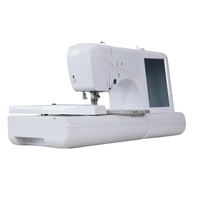 Tissu de vêtement de QK-ES5 mini machine à broder informatisée à usage domestique avec grand écran
