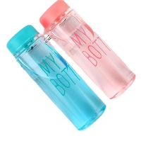 Bouteille en plastique PET réutilisable de 500ml Mon activité de promotion en plein air pour l'eau froide Logo personnalisable Articles divers ménagers