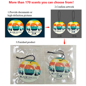 실버 호일 종이 포장으로 개인화 된 애니메이션 만화 자동차 펜던트 포일 kawaii 공기 청정기 - Product Image 5