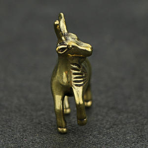 Hayvan pirinç keçi heykeli dekoratif oyuncak keçi kolye el sanatları - Product Image 2