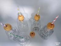 Bouteilles de vin miniatures de 375 ml à la tequila et à l'agave, réutilisables avec bouchon, paroi simple/double paroi, diamètre 90 mm et poignée