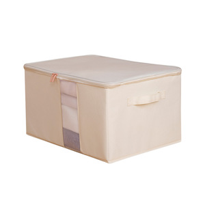 Mesh See Through <b>Storage</b> <b>Box</b> With Zipper Extra Large Foldable Fabric Organizer For Wardrobe Bedroom <b>Drawer</b> Type - Product Image 5