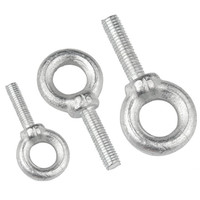 M6 M8 M10 M12 Boulon à nœud coulant galvanisé blanc Boulons à anneau Boulons à œil allongés Longueur 12 mm - 60 mm Vis à œillet