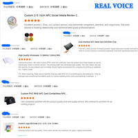 Personnalisé Personnalisé 13.56MHz Programmable Amovible Acrylique Droit NFC Menu Table Review Stand Allemand