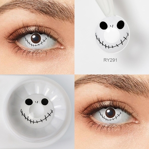 Pseyeche-lentillas de colores con sangre para disfraz, lentillas de colores para Halloween - Product Image 4