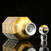 CJ-Luxe Réel Décoratif Vintage Vide Arabe 450ml Affichage Bouteille De Parfum Décanteur Huile Essentielle Bouteilles En Verre