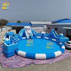 Bâches de <span class=keywords><strong>piscine</strong></span> gonflables portables pour toboggan aquatique, structure renforcée pour location commerciale - Product Image 1
