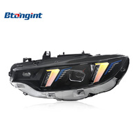 Convient pour 13-20 BMW Série 4 Ensemble de phares F32 Modifié Fang Shaped LED Daytime Running Light Turn signal Lens