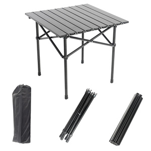 Wholesale Portable Foldable Camping <strong>Table</strong> Roll Top Outdoor Lightweight Picnic <strong>Table</strong> for Camping Hiking BBQ Travel with Carry Bag - Product Image 1