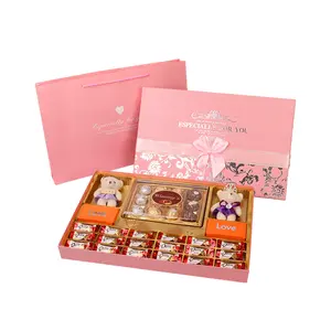 Wholesale Luxury Creative Mother's Day Ribbon Gift Box with Handbag Empty Box Chocolate Candy Gift Box Food Paper Board Acc