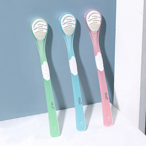 Raspador de Lengua de Acero Inoxidable Haochi Liangpin, Limpiador Antibacteriano para Adultos para Eliminar el Mal Aliento, Material de Silicona - Product Image 5