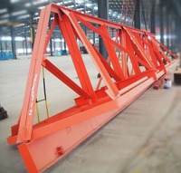 Grue portique à double poutre robuste pour entrepôt extérieur et atelier, grue portique à double poutre montée sur rail
