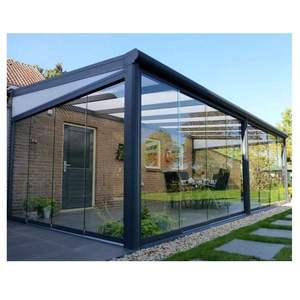 Moulure de toit en polygone moderne pour véranda en aluminium d'extérieur autoportante personnalisée couvertures de patio en aluminium pour <span class=keywords><strong>jardin</strong></span> d'hiver pour verre de villa - Product Image 4