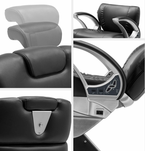 Silla de Barbero Eléctrica de Metal de Diseño Moderno, Muebles y Equipos para Salón de Belleza con Funciones Hidráulicas Reclinables y Giratorias de 360 Grados - Product Image 6