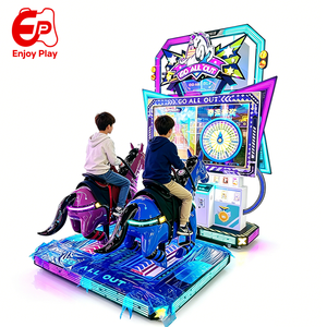 เครื่องเล่นเกมขี่ม้าอิเล็กทรอนิกส์คุณภาพสูงแบบหยอดเหรียญ ผลิตจากโลหะสเปน เหมาะสำหรับศูนย์เกมอาร์เคด - Product Image 1