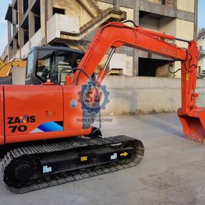 Excavatrice d'occasion Hitachi Zx70 7 tonnes, mini-excavatrice sur chenilles Zx55 en bon état, HITACHI Zx70 Zx55H à vendre - Product Image 3