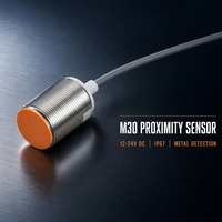 Capteur de proximité rond M30 à tête encastrée 15 mm pour détection de métaux, capteur inductif pour équipement d'automatisation de machines CNC