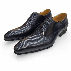 Chaussures habillées pour hommes de luxe faites à la main, polies et colorées, style britannique, chaussures pointues sculptées Brooke - Product Image 5