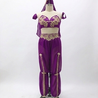Nouveaux costumes de danse de salon attrayants bordeaux pour adultes, inspirés des Casse-Noisettes, de style arabe et indien, en jacquard, pour spectacles.