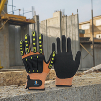 Fabricants de gants en nitrile Sandy personnalisés NMSHIELD, gants anti-coupures TPR ANSI A5, gants de construction et de mécanique résistants aux impacts