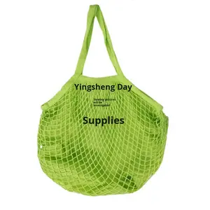 Supermarché Légumes Fruits Maille Sac À Provisions Portable Coton Net Sac <span class=keywords><strong>De</strong></span> Mode Style En Stock - Product Image 3